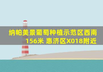 纳帕美景葡萄种植示范区西南156米 惠济区X018附近